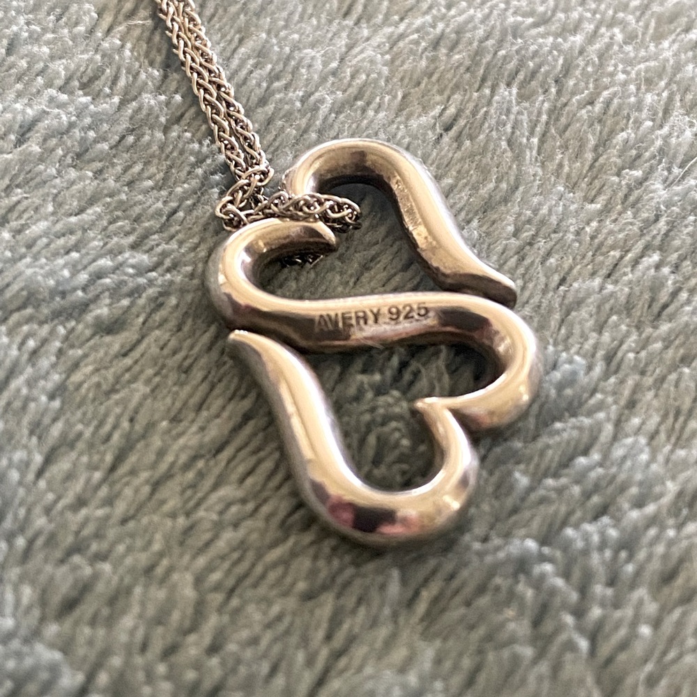 James Avery Sterling Silver Heart to Heart Necklace